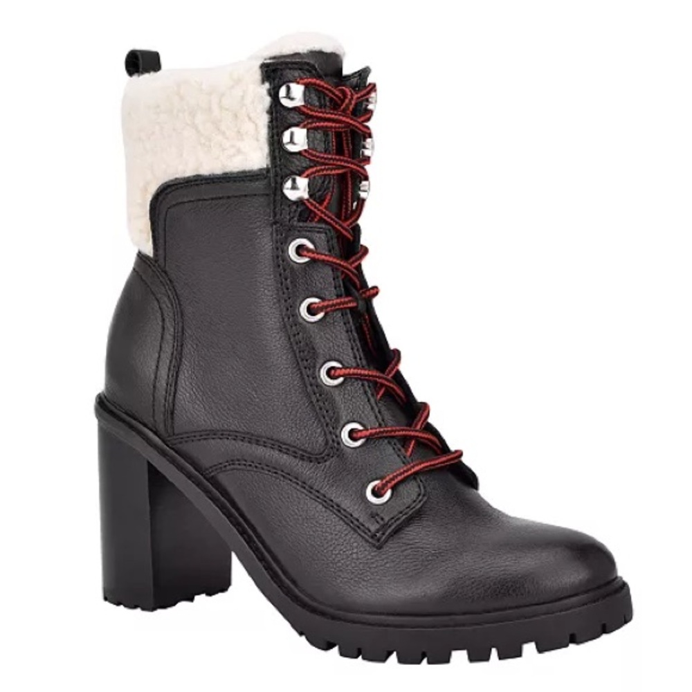 Nine West Perli Lug Sole Heeled Booties Size 6